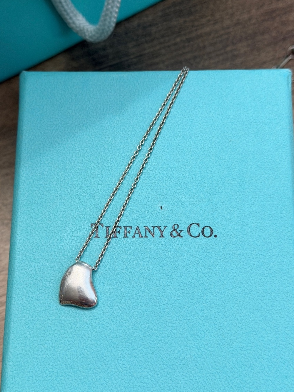 Auth TIFFANY & Co Paloma Picasso Sterling Silver Full Heart Pendant - Picture 4 of 13